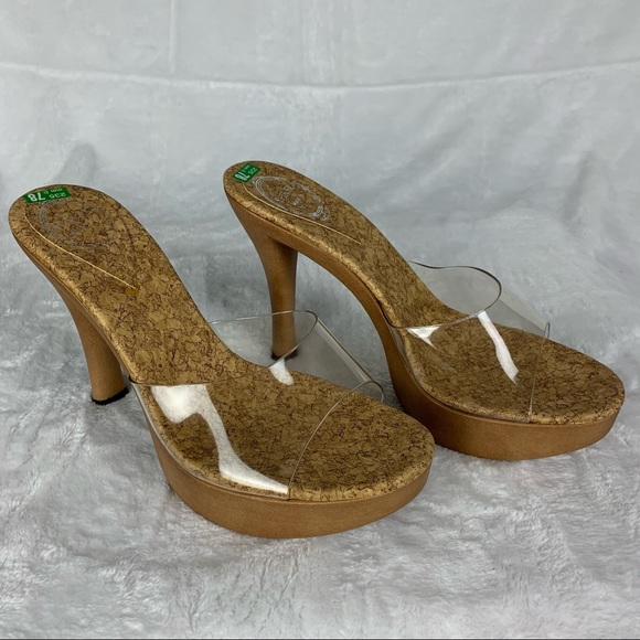 spinel size 7 nwot cork open toe heels - Picture 11 of 12